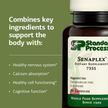 Standard Process Senaplex - Nervous System Support, Brain Health | 90 Capsules