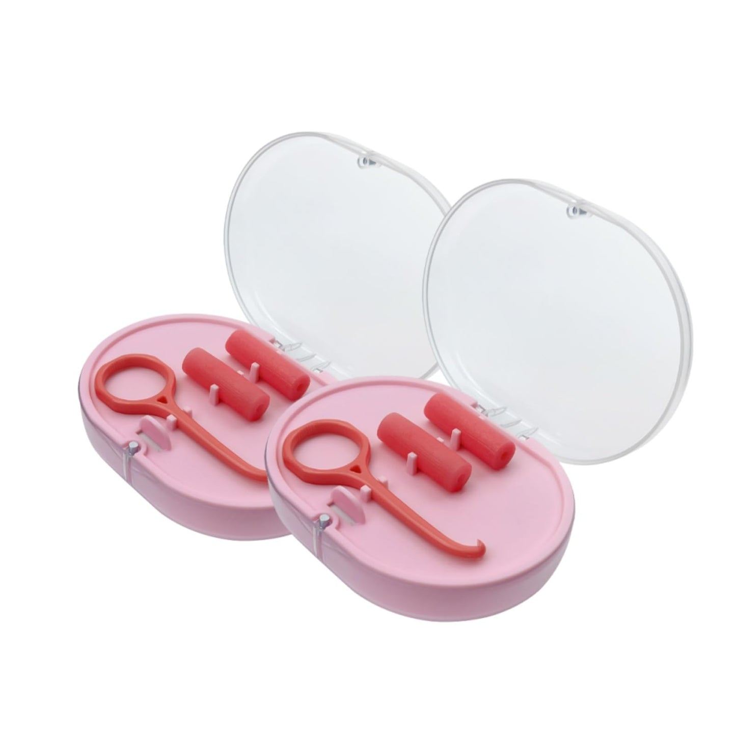 SENLIN DENTAL 2PCS Double-Layer Retainer Case with Mirror