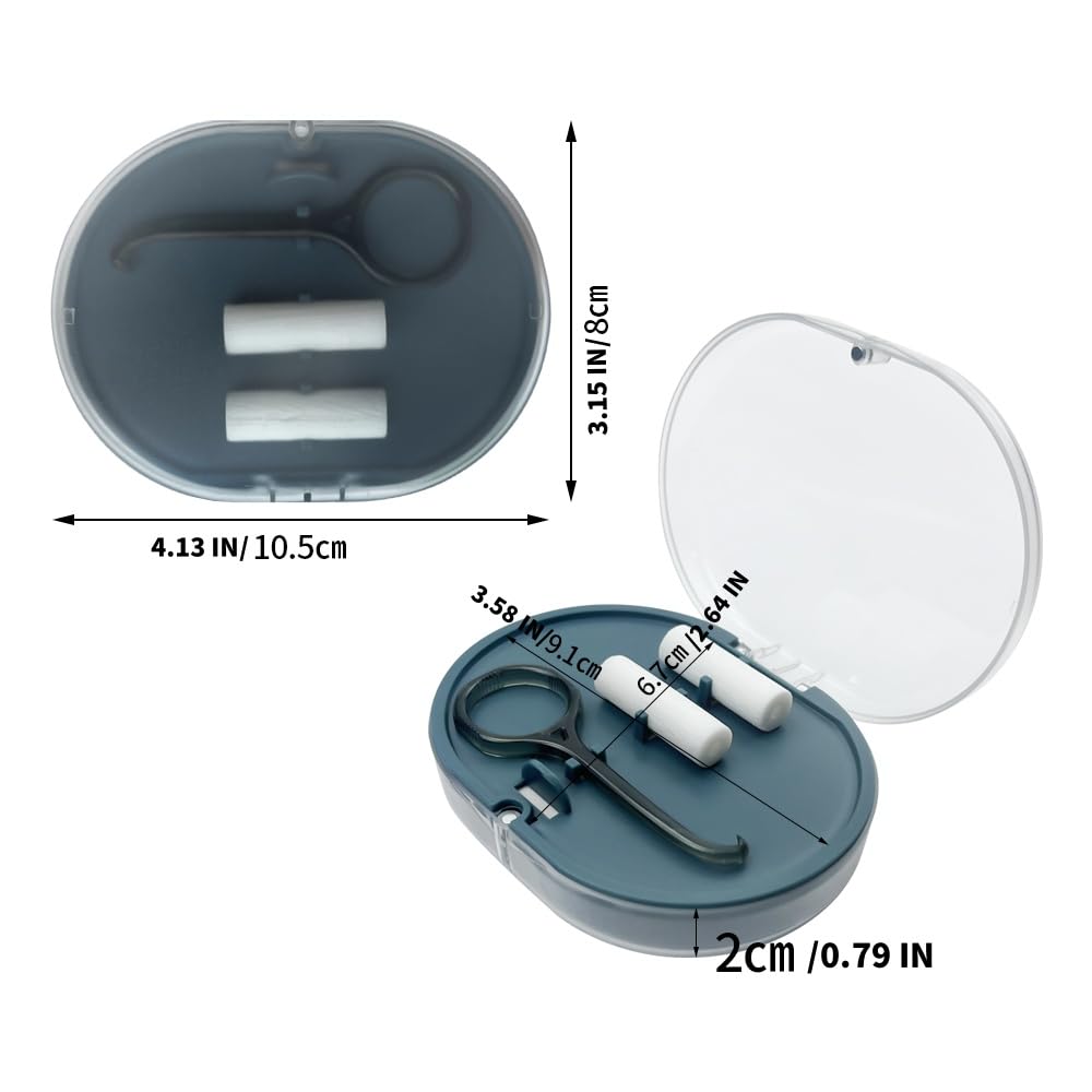 SENLIN DENTAL 2PCS Double-Layer Retainer Case with Mirror