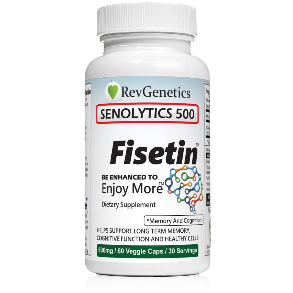 SENOLYTICS 500: Fisetin 500 mg | Premium Senolytic Supplement