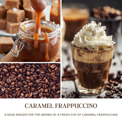 SENSE ISLAND Caramel Frappuccino Soy Candle – 100% Natural Wax, 50+ Hr Burn