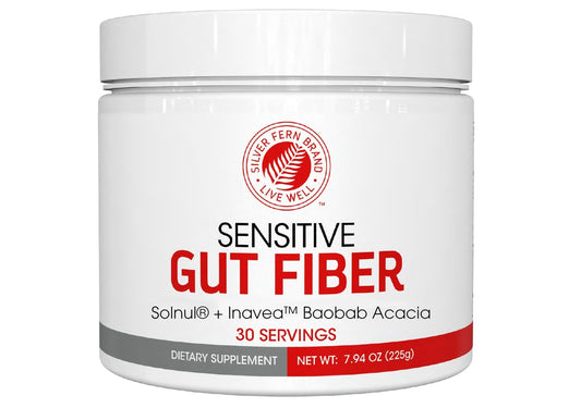 Silver Fern Sensitive Gut Fiber — 30 Scoops, 6 g Fiber per Serving BritishVita | Premium UK Vitamins & Wellness Supplements