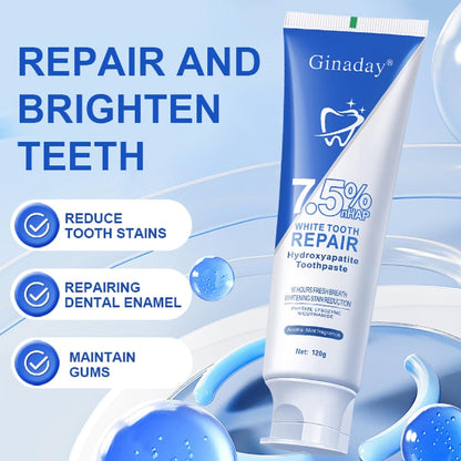 Hydroxyapatite Toothpaste 7.5% for Enamel Protection & Tooth Strengthening – Fluoride-Free, Gentle Mint