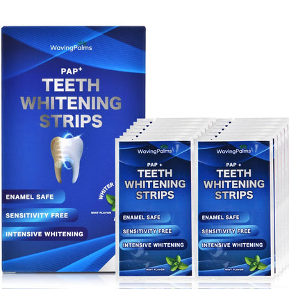 Sensitive Teeth Whitening Strips Kit – 28 PCS, 14 Treatments, Hydrogen Peroxide-Free