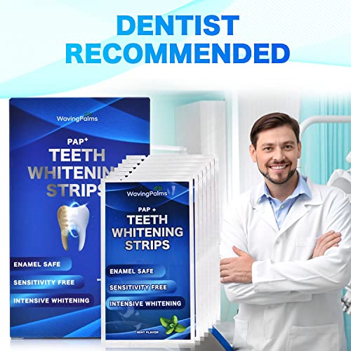 Sensitive Teeth Whitening Strips Kit – 28 PCS, 14 Treatments, Hydrogen Peroxide-Free