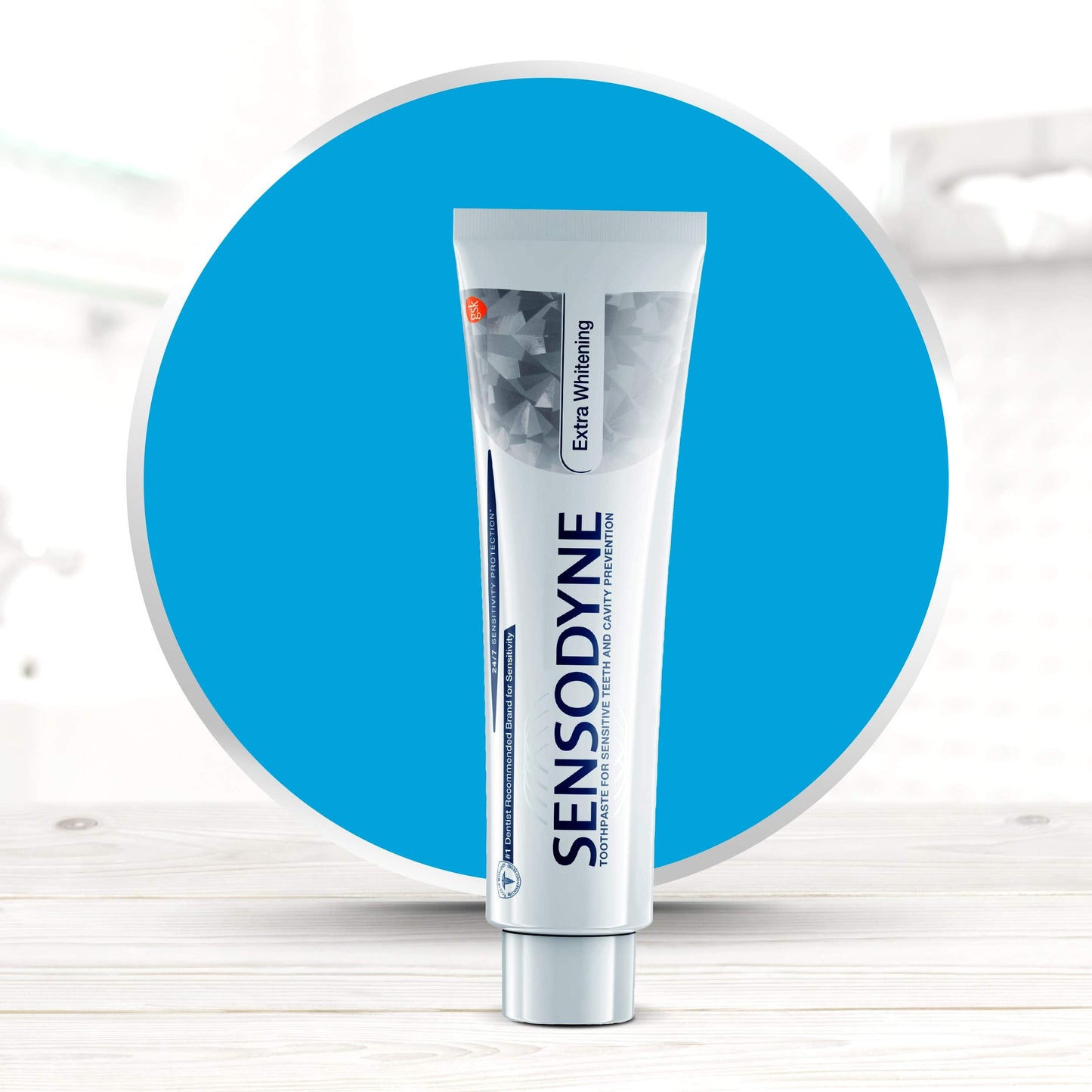Sensodyne 24/7 Sensitivity Protection Extra Whitening Toothpaste - 6.5 oz Pack of 3