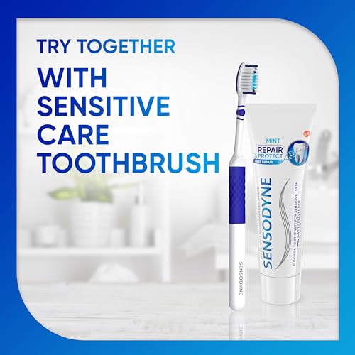Sensodyne Repair and Protect Mint Toothpaste – Sensitive Teeth & Cavity Prevention (3.4 oz)