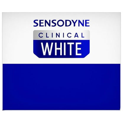 Sensodyne Clinical White Toothpaste – Clinically Proven Whitening for Sensitive Teeth (3.4 oz) | Stain Protector