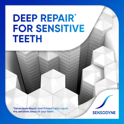 Sensodyne Repair and Protect Mint Toothpaste – Sensitive Teeth & Cavity Prevention (3.4 oz)