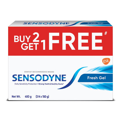 Sensodyne Fresh Gel Toothpaste Combo – Pack 3 x 150g