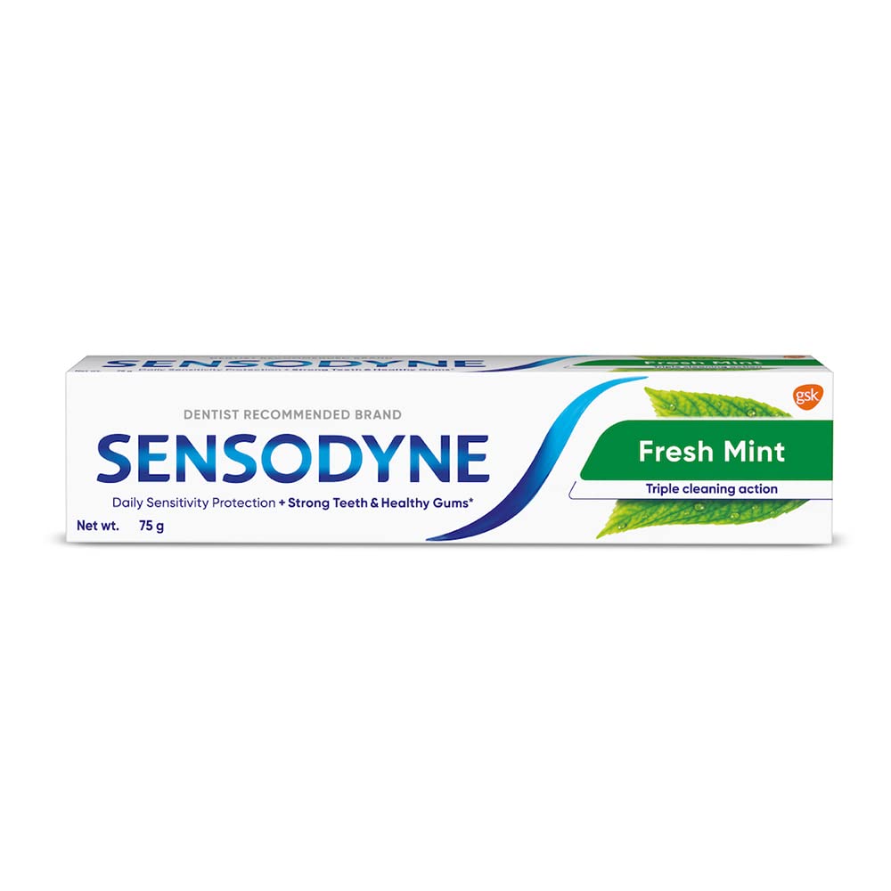 Sensodyne Fresh Mint Toothpaste 75g – Sensitive Teeth & Fresh Breath