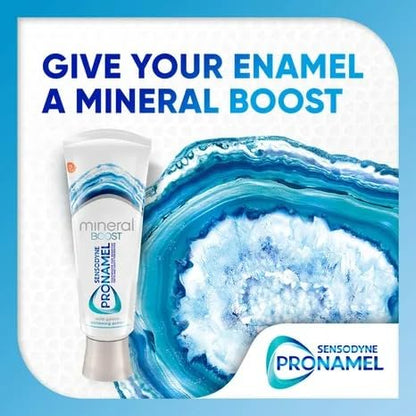 Sensodyne Pronamel Mineral Boost Enamel Toothpaste for Sensitive Teeth – 2.7 oz (Pack of 4) | Gentle Whitening Action