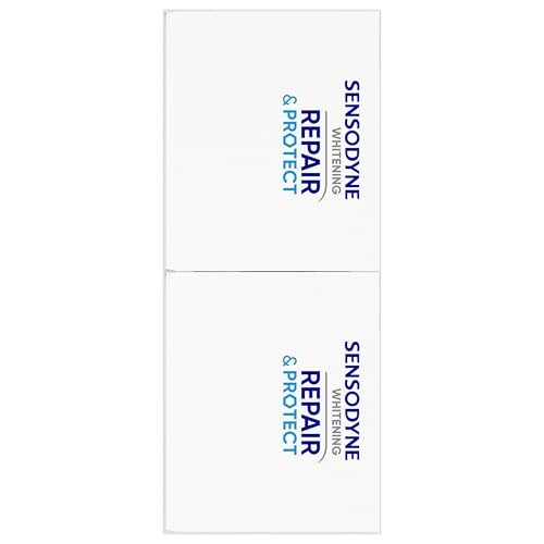 Sensodyne Repair and Protect Whitening Toothpaste – Sensitivity Relief & Cavity Protection (3.4 oz, Pack of 2)