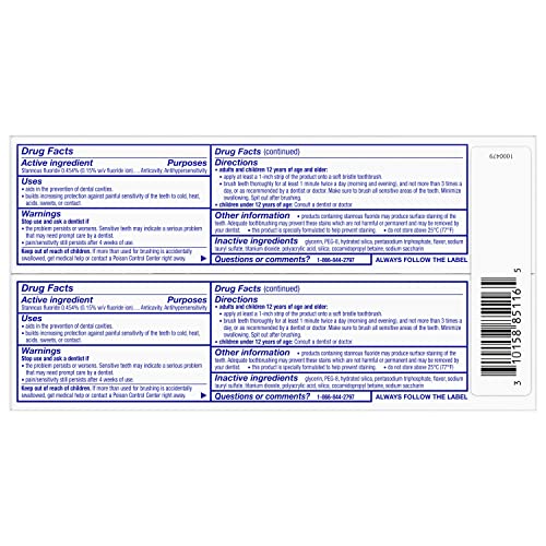 Sensodyne Repair and Protect Whitening Toothpaste – Sensitivity Relief & Cavity Protection (3.4 oz, Pack of 2)