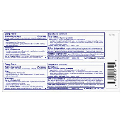Sensodyne Repair and Protect Whitening Toothpaste – Sensitivity Relief & Cavity Protection (3.4 oz, Pack of 2)
