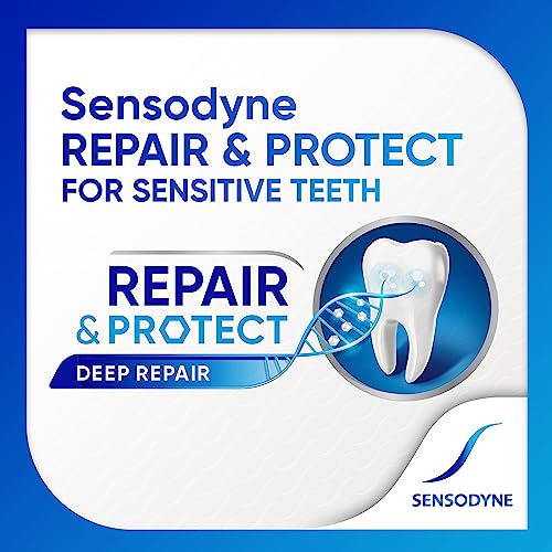 Sensodyne Repair and Protect Whitening Toothpaste, 3.4 oz | Sensitive Teeth & Cavity Prevention
