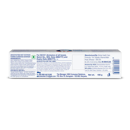 Sensodyne Sensitive Toothpaste - 150g (Fresh Mint)