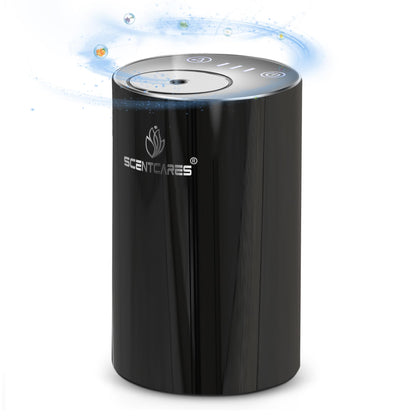 Sentiment Diffuser - Portable Waterless Diffuser for Home, Car & Office | 3 Mist Levels, 1/2/3H Timers, Cordless (Black)