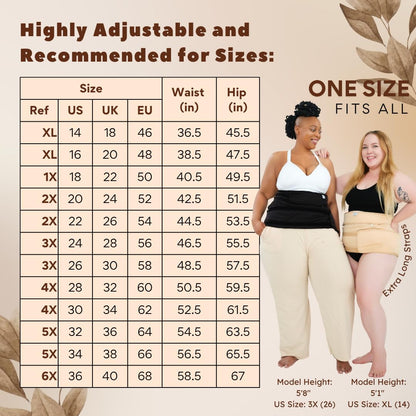 Sentre Plus-Size Castor Oil Pack Wrap - L-5X, Organic Cotton Flannel (Khaki)