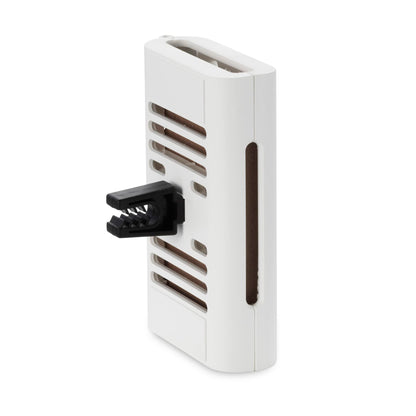 Serene House Puccini Lava Rock Diffuser – Car Vent Clip & Tabletop Aromatherapy (White)