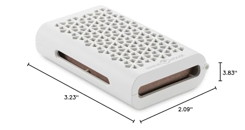 Serene House Puccini Lava Rock Diffuser – Car Vent Clip & Tabletop Aromatherapy (White)