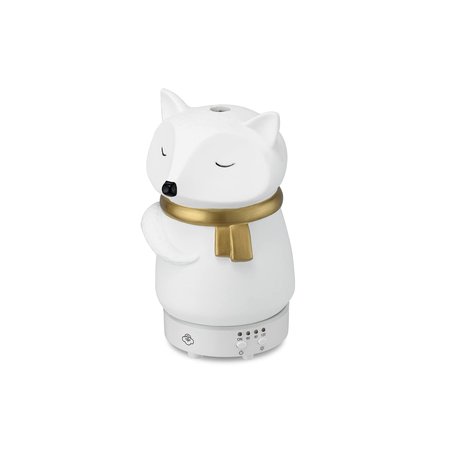 Serene House Snow Fox Diffuser | Ultrasonic Cool Mist, 90ml, 7-Color LED