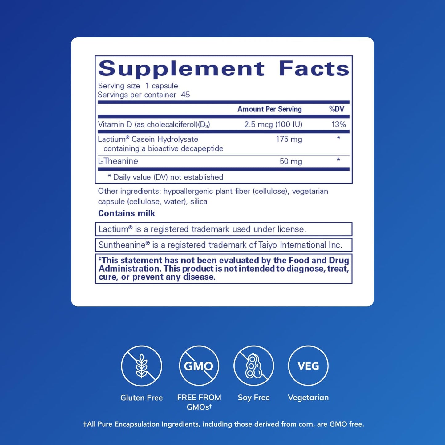 Sereniten Plus by Pure Encapsulations – Stress & Restful Sleep Support | 45 Capsules