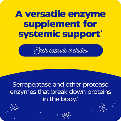 Enzymedica SerraGold High-Potency Serrapeptase Enzyme Supplement – 120 Count BritishVita | Premium UK Vitamins & Wellness Supplements