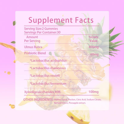 SERSANVE Feminine Probiotics Gummies for Women – Pineapple, Vegan, 60ct