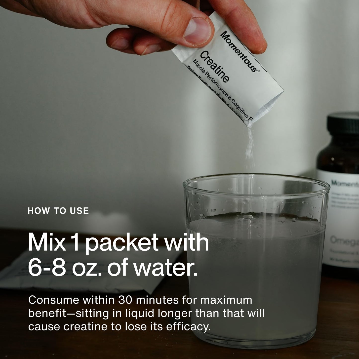 Momentous Creatine Monohydrate Powder – Creapure | NSF Certified for Sport