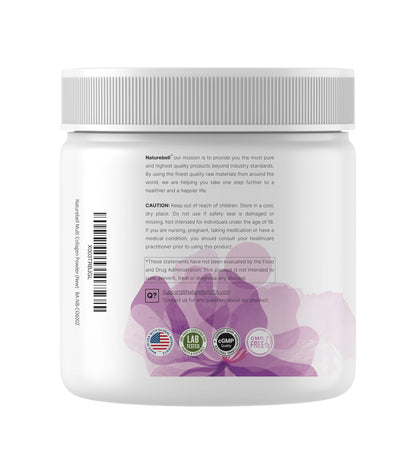 Multi Collagen Protein Powder 600g - 5 Types I/II/III/V/X, Biotin & Vitamin C
