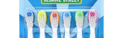 Brush Buddies Sesame Street Kids’ Toothbrushes – Soft Bristles for Ages 2-4 (6-Pack)