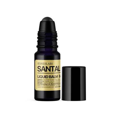 sesneslabs Santal Grass Roll-On – Alcohol-Free Unisex Perfume (10ml) | Eucalyptus, Papyrus, Cardamom & Sandalwood