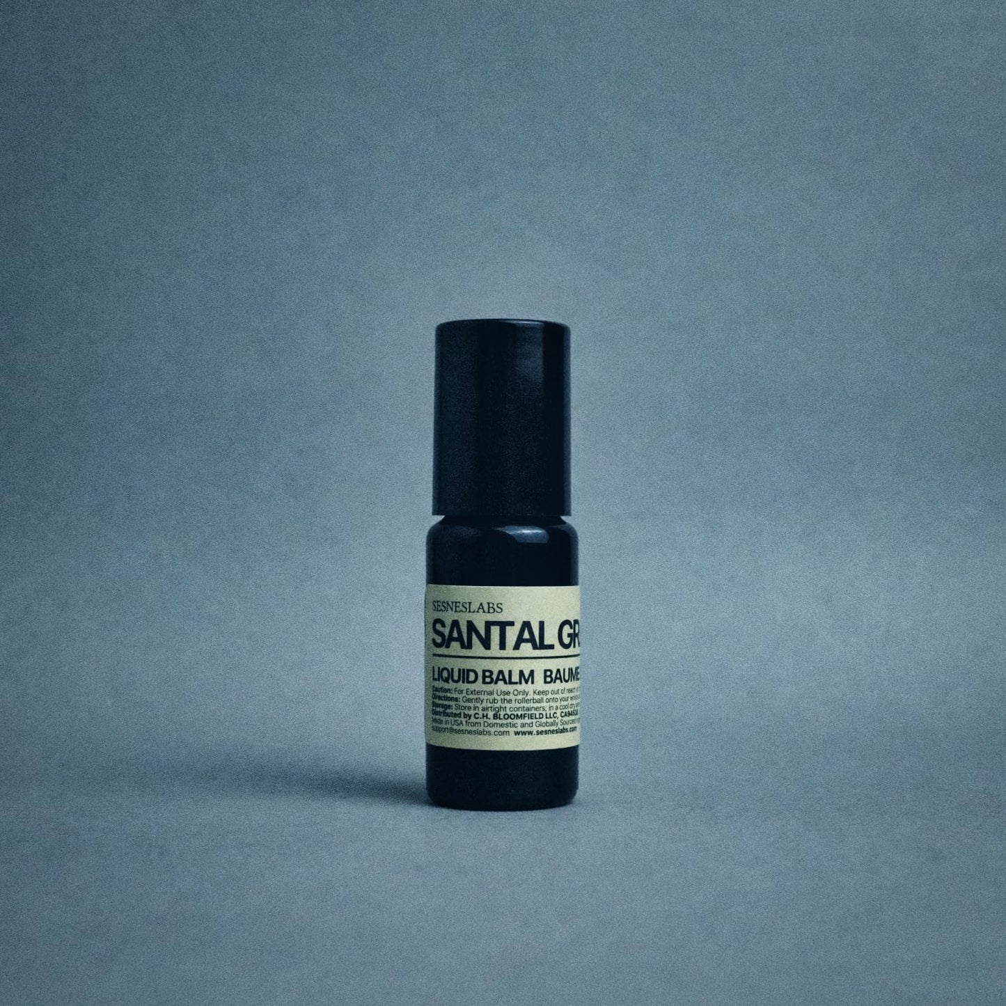 sesneslabs Santal Grass Roll-On – Alcohol-Free Unisex Perfume (10ml) | Eucalyptus, Papyrus, Cardamom & Sandalwood