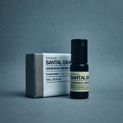sesneslabs Santal Grass Roll-On – Alcohol-Free Unisex Perfume (10ml) | Eucalyptus, Papyrus, Cardamom & Sandalwood