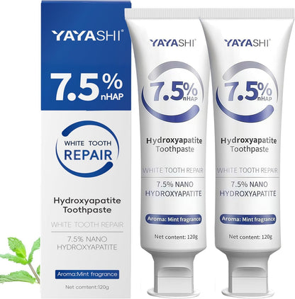 Set 2-Pack Hydroxyapatite Toothpastes – Enamel Protection, Tooth Strengthening, Gentle Mint