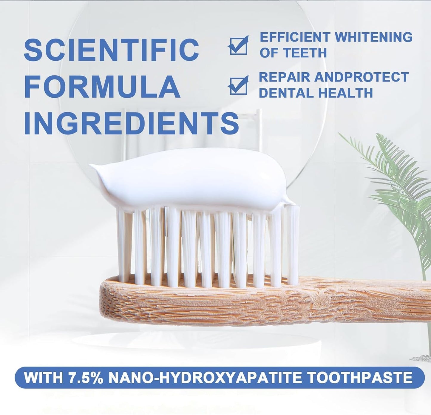 Set 2-Pack Hydroxyapatite Toothpastes – Enamel Protection, Tooth Strengthening, Gentle Mint