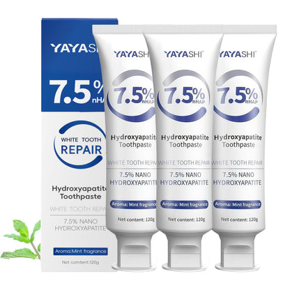 3-Pack Hydroxyapatite Toothpastes for Enamel Protection and Tooth Strengthening – Gentle Mint
