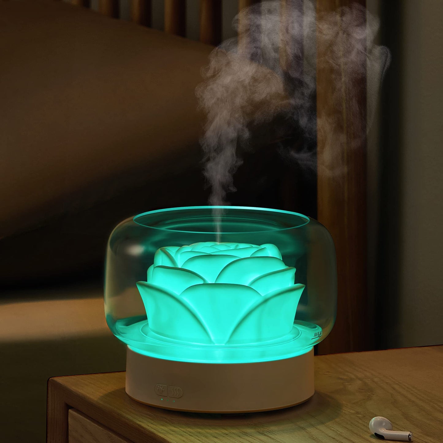 SEVEYEE 500ml Aromatherapy Diffuser for Large Rooms – White, 24H Run, Auto Off, 7 Color Lights