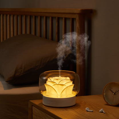 SEVEYEE 500ml Aromatherapy Diffuser for Large Rooms – White, 24H Run, Auto Off, 7 Color Lights