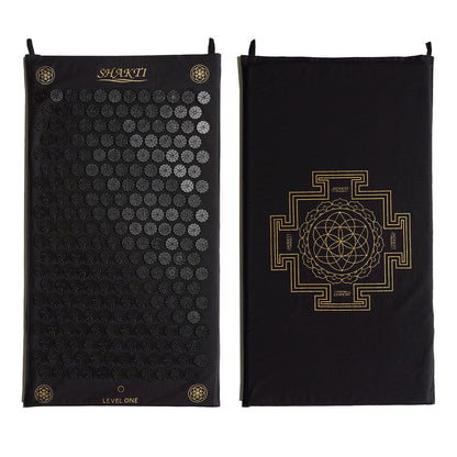 ShaktiMat Acupressure Mat – Relaxation, Sleep & Muscle Relief (Level 1, Shakti Black)