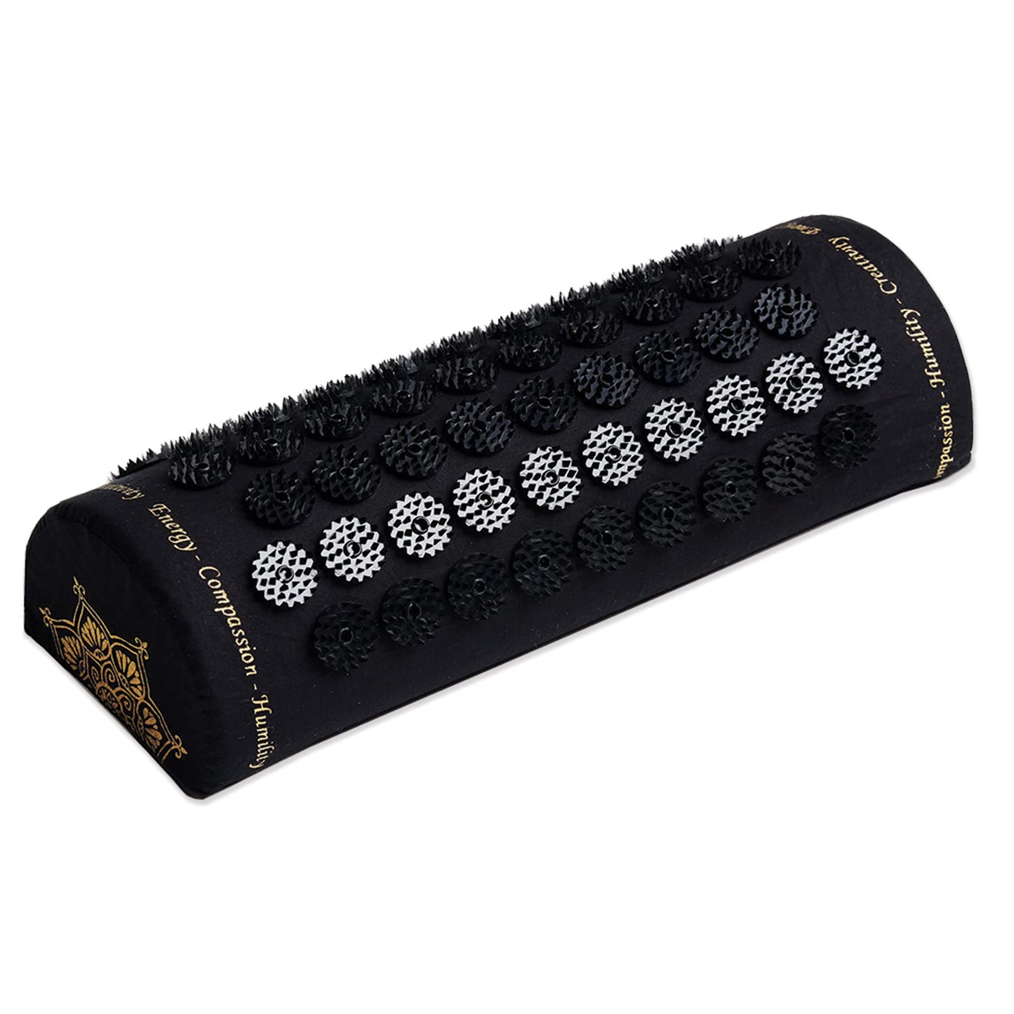 ShaktiMat Classic Acupressure Pillow – Level 1 Black, 2,370 Signature Spikes