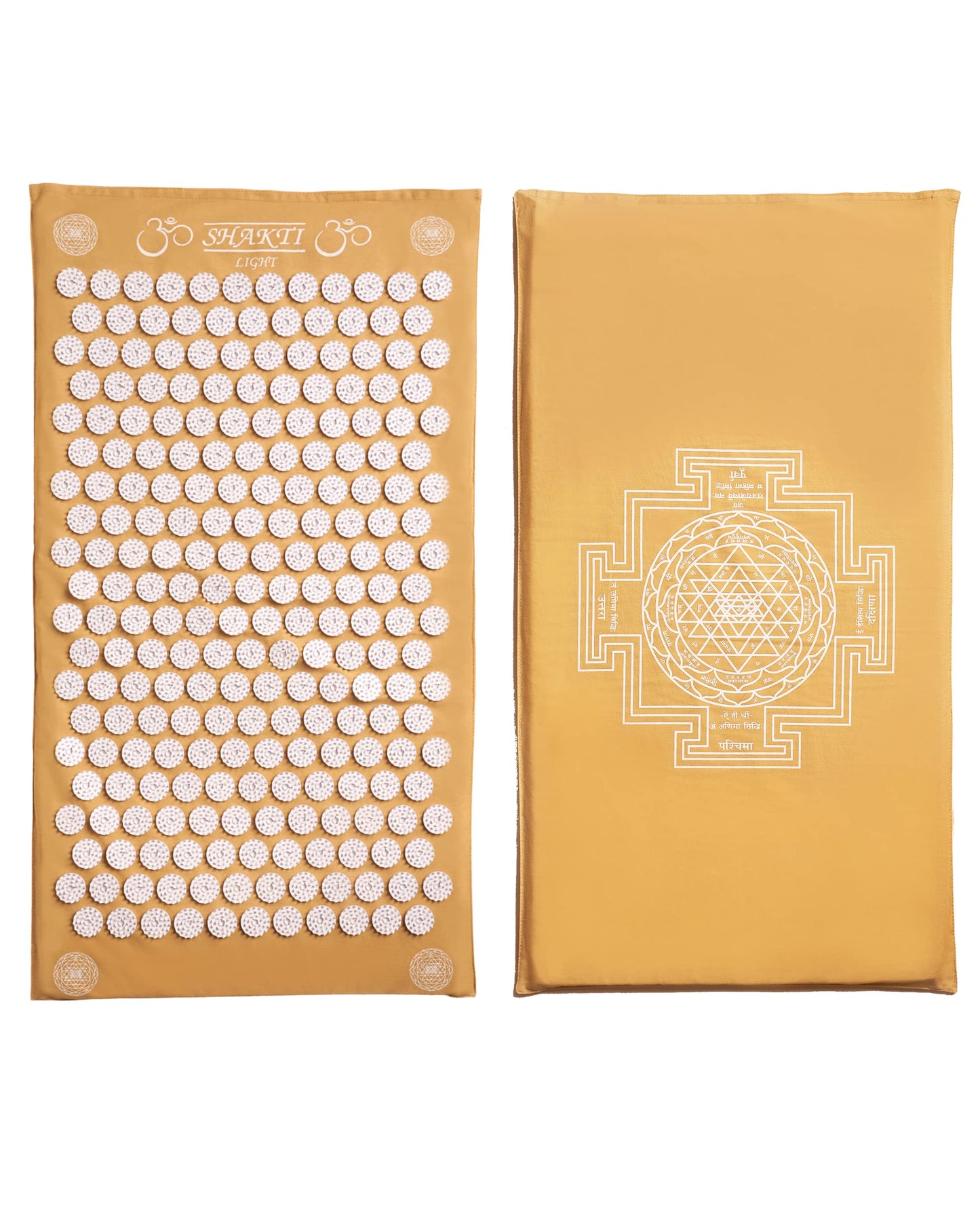 ShaktiMat Classic Acupressure Mat, Yellow – Light Intensity | Relieves Stress & Tension, Promotes Relaxation & Focus | Similar to Acupuncture, No Needles Required | FSA/HSA Eligible
