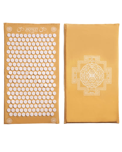 ShaktiMat Classic Acupressure Mat, Yellow – Light Intensity | Relieves Stress & Tension, Promotes Relaxation & Focus | Similar to Acupuncture, No Needles Required | FSA/HSA Eligible