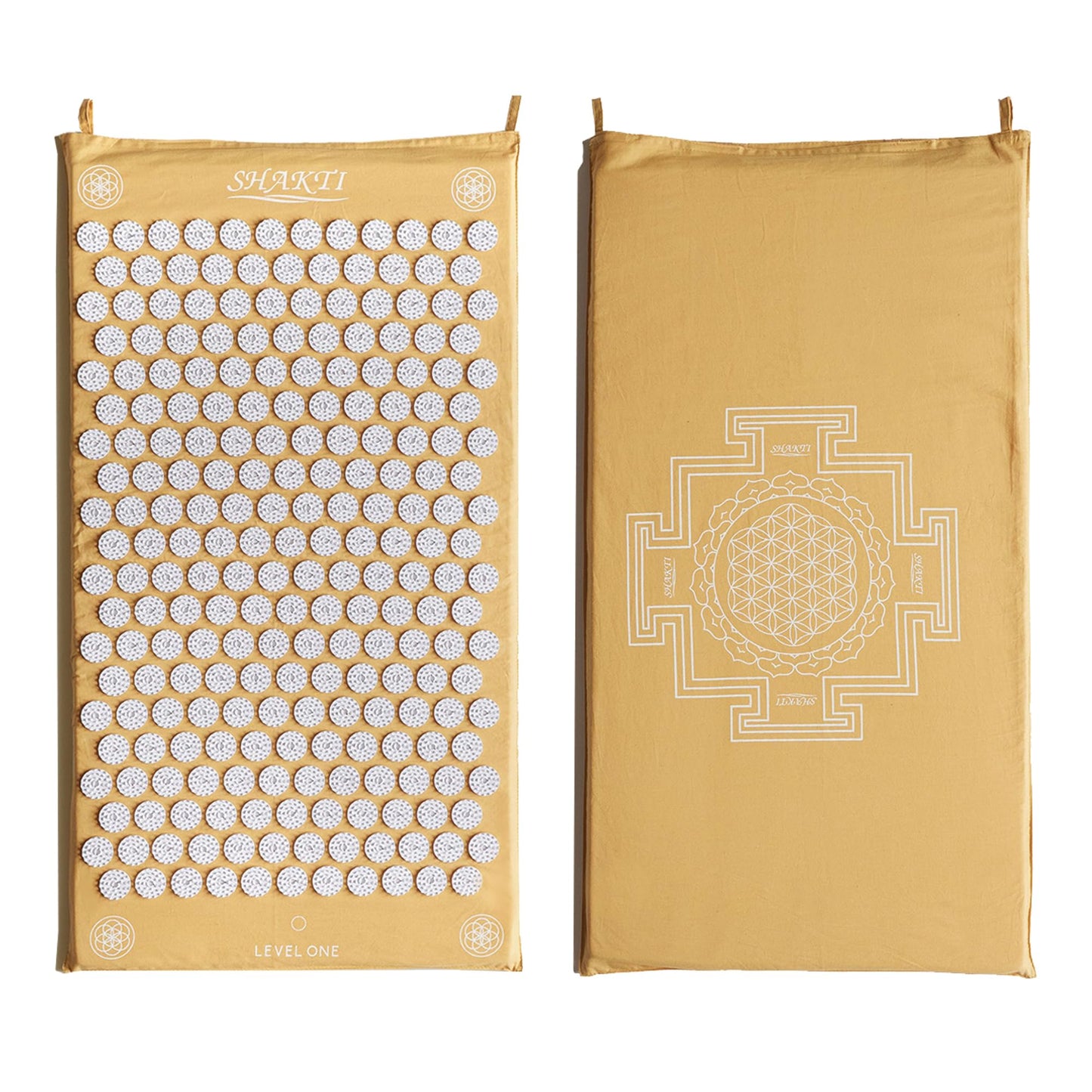 ShaktiMat Classic Acupressure Mat, Yellow – Light Intensity | Relieves Stress & Tension, Promotes Relaxation & Focus | Similar to Acupuncture, No Needles Required | FSA/HSA Eligible