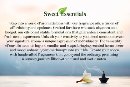 Shampure Type Fragrance Oil 10ml | Premium Aromatherapy for Diffusers, Candles, Soap | Sweet Essentials