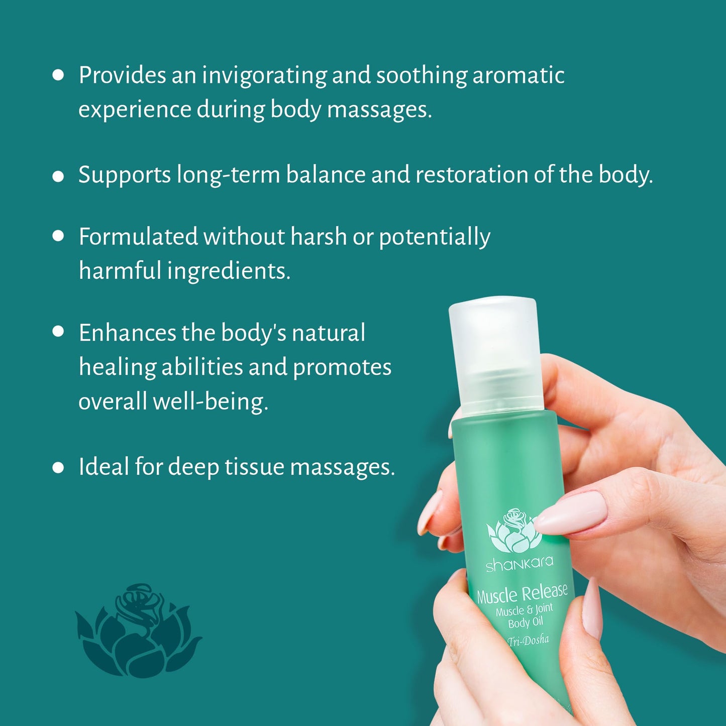 Shankara Massage Oil for Sore Muscle Relief – Lavender & Arnica (100 ml)