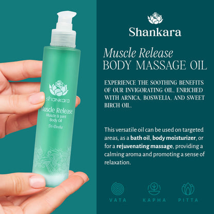 Shankara Massage Oil for Sore Muscle Relief – Lavender & Arnica (100 ml)