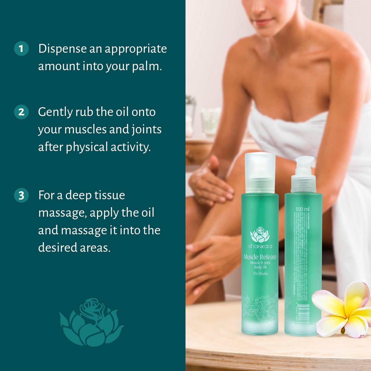Shankara Massage Oil for Sore Muscle Relief – Lavender & Arnica (100 ml)