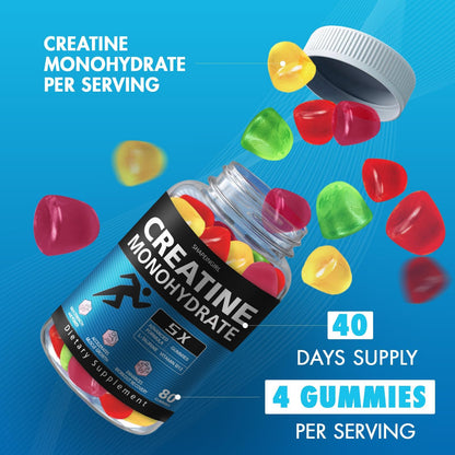 SHAPEINGIRL Creatine Monohydrate Gummies – Clean Creatine for Women & Men | Muscle, Endurance & Recovery